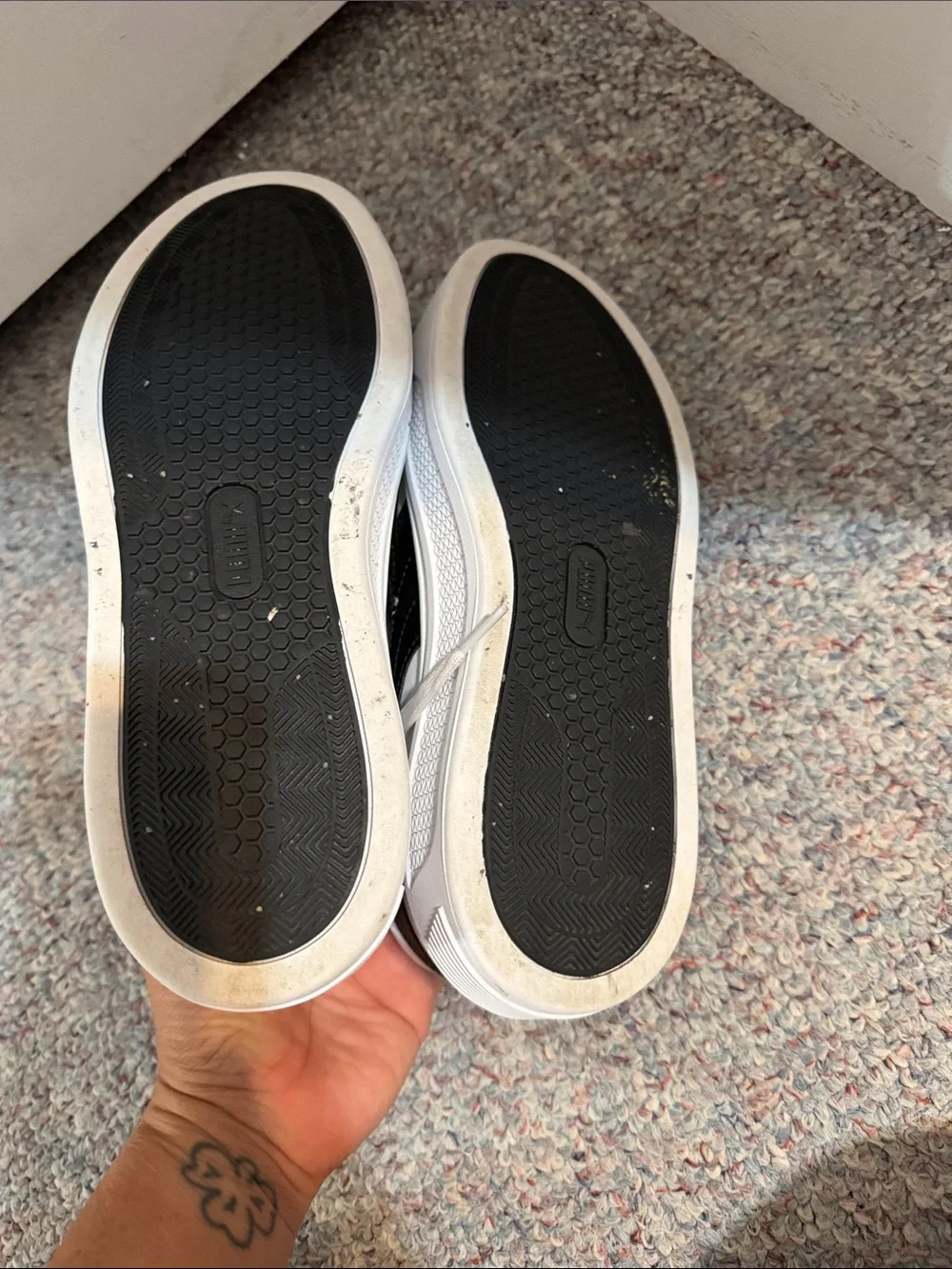 Puma White Low-Top Women's Sneakers with Black Accents